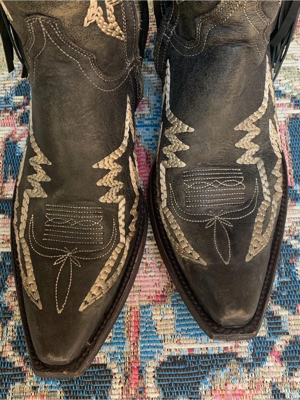 Old Gringo Tall Mayra Boots with Fringe and Embroidery - Picture 7 of 10